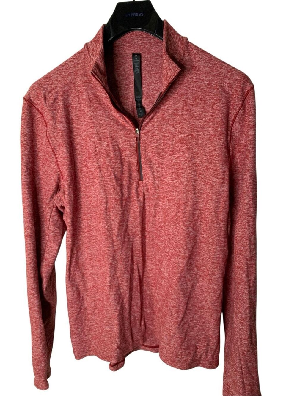 Lululemon Surge Warm 1/2 zip red men's size medium M3AN8S